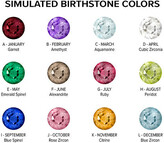 Thumbnail for your product : Fine Jewelry Artcarved Personalized 14.5MM Multi Color Stone 10K Gold Over Silver Heart Band