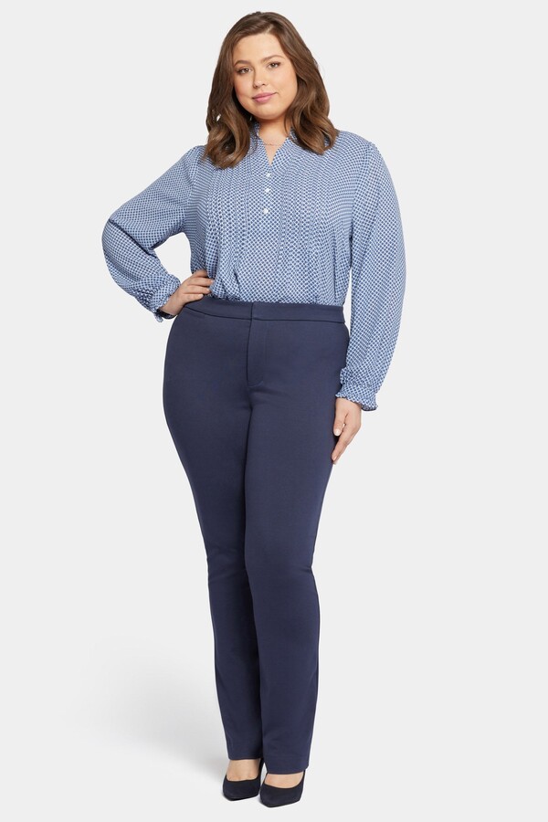 Slim Trouser Pants In Plus Size in Oxford Navy