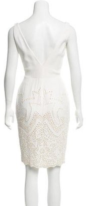 Valentino Cowl Neck Embellished Dress