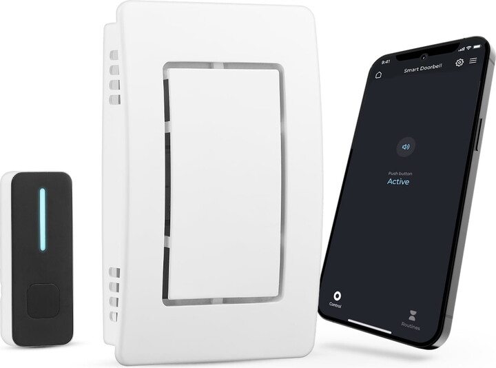Heath Zenith White/Black Plastic Wired Smart Doorbell Kit
