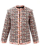 Thumbnail for your product : Sea Leslie Quilted Floral-print Cotton-poplin Jacket - Black Multi