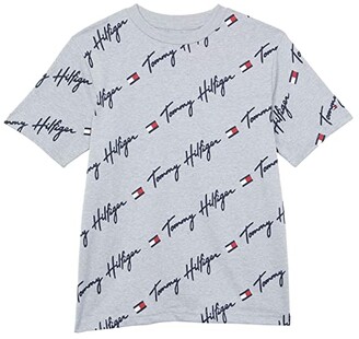 Tommy Hilfiger Kids Short Sleeve All Over Print Tee Shirt (Big Kids) -  ShopStyle