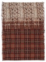 Thumbnail for your product : Big Buddha Plaid Lace Infinity Scarf