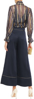 Thumbnail for your product : Peter Pilotto Cropped Satin-crepe Wide-leg Pants