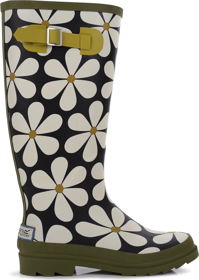 Orla Kiely X Regatta Orla Wellies In Black Daisy Print ShopStyle Boots