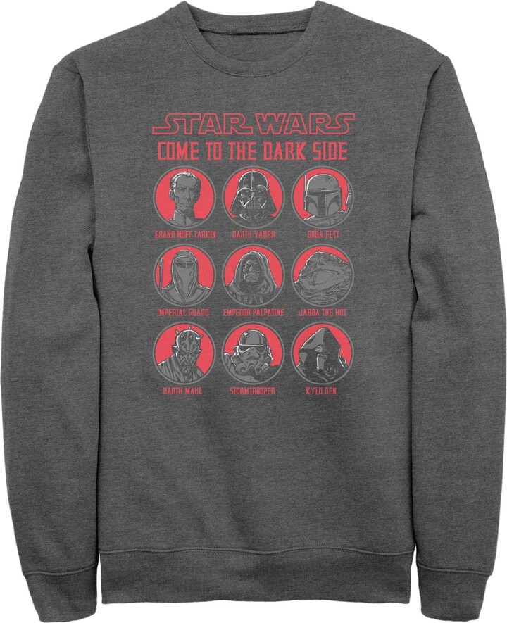 Star Wars Men's Dark Side Unite Sweatshirt - Charcoal Heather - Medium