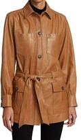 Safari Belted Leather Jacket 