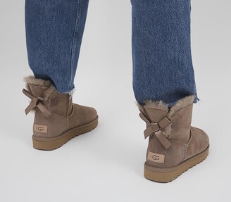 UGG Mini Bailey Bow Boots Caribou - ShopStyle