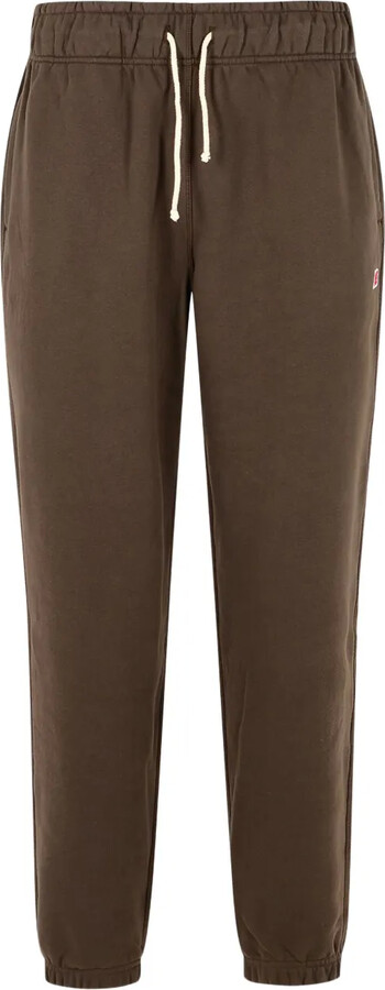 New Balance Elastic-Waistband Logo-Patch Track Pants