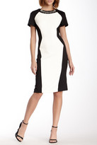 Thumbnail for your product : ECI Jewel Neck Colorblock Scuba Midi Dress