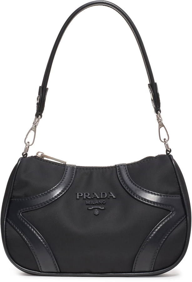 prada nylon baguette bag
