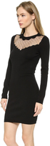 Thumbnail for your product : RED Valentino Point D'Espirit Neckline Pencil Dress