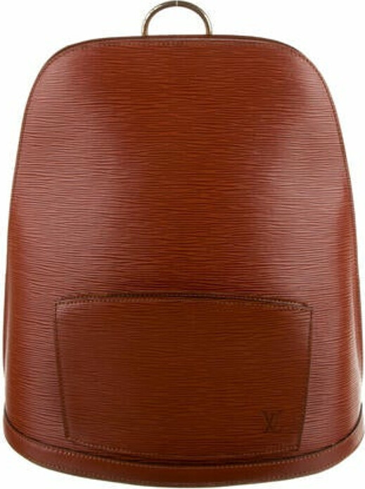 Gobelins vintage leather backpack Louis Vuitton Brown in Leather