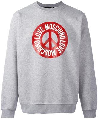 Love Moschino logo print sweatshirt
