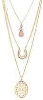 Thumbnail for your product : Charlotte Russe Filigree & Horseshoe Layering Necklaces - 3 Pack