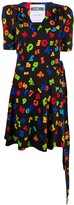 Thumbnail for your product : Moschino Letters Print Wrap Dress