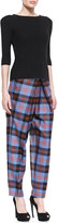 Thumbnail for your product : McQ Inverted-Pleat Plaid Tartan Trousers