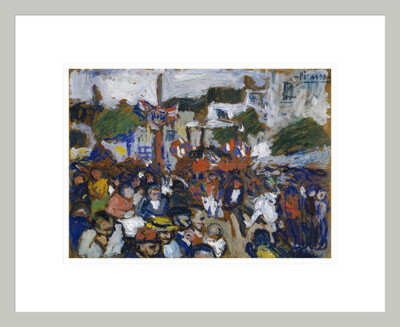 1000Museums The Fourteenth of July (Le quatorze juillet) by Pablo Picasso -Framed Giclee Print