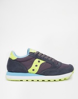 Thumbnail for your product : Saucony Jazz Original Charcoal/Light Green Trainers