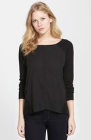 Thumbnail for your product : Vince Camuto Mixed Media Sweater (Regular & Petite)