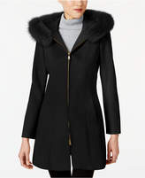 Thumbnail for your product : Forecaster Fox-Fur-Trim Hooded Walker Coat