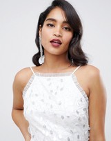 Thumbnail for your product : ASOS EDITION halter midi dress in embroidered sequin
