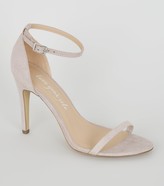 Thumbnail for your product : New Look Suedette Strappy 2 Part Heels