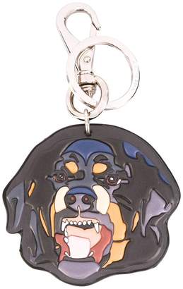 Givenchy metal dog keyring