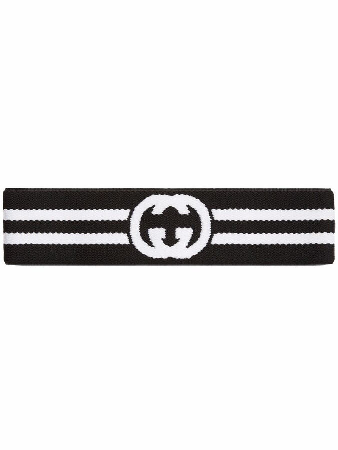 Gucci Interlocking G stripe headband ShopStyle Hair Accessories