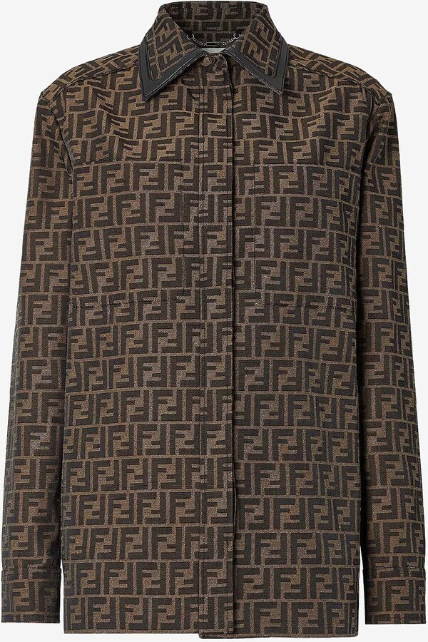Fendi Monogram Buttoned Jacket