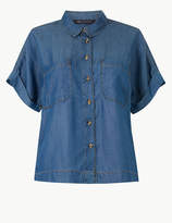 Thumbnail for your product : Marks and Spencer PETITE Button Detailed Patch Pocket Shirt