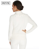 Thumbnail for your product : White House Black Market Petite Embellished Cowl Neck Sweater