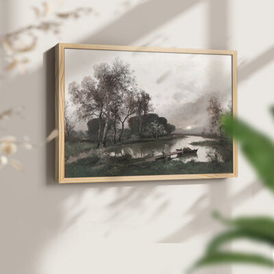 Winston Porter Vintage Landscapes-CCCLXXXVIII -Framed Print - Restickable