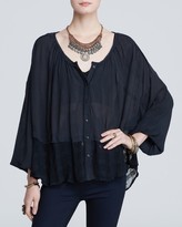 Thumbnail for your product : Free People Top - Gauze Rainy Days Swing