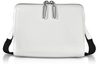 3.1 Phillip Lim White Leather Ray Triangle Crossbody Bag