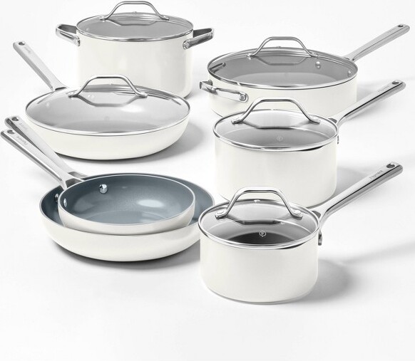 12pc Nonstick Ceramic Coated Aluminum Cookware Set Figmint™ ShopStyle