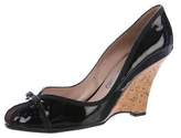 Thumbnail for your product : Ferragamo Patent Leather Wedge Pumps