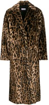 Thumbnail for your product : RED Valentino RED(V) leopard print open front coat