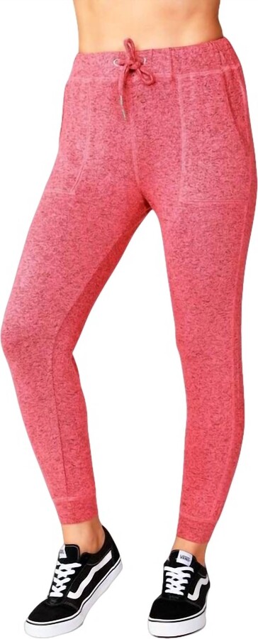 french kyss Melange Joggers In Coral