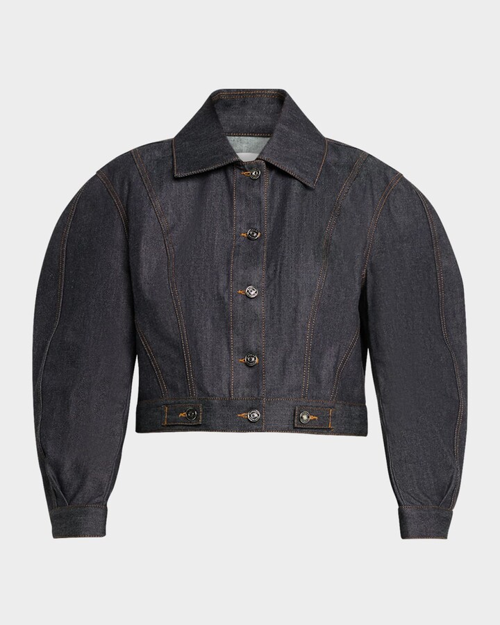 Givenchy Reversed Raw Denim Cocoon Jacket