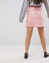 Thumbnail for your product : Only A-Line Leather Look Skirt
