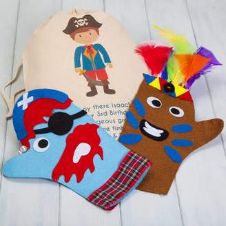 British and Bespoke Personalised Pirate And Indian Hand Puppet Craft Kit