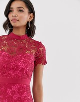Thumbnail for your product : Paper Dolls premium crochet lace short sleeve pencil dress