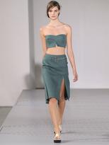 Thumbnail for your product : Jil Sander Rhodes macro-canvas skirt