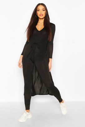 2 piece black jumpsuit