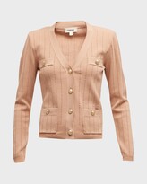 Thumbnail for your product : L'Agence Calypso Fitted Cardigan