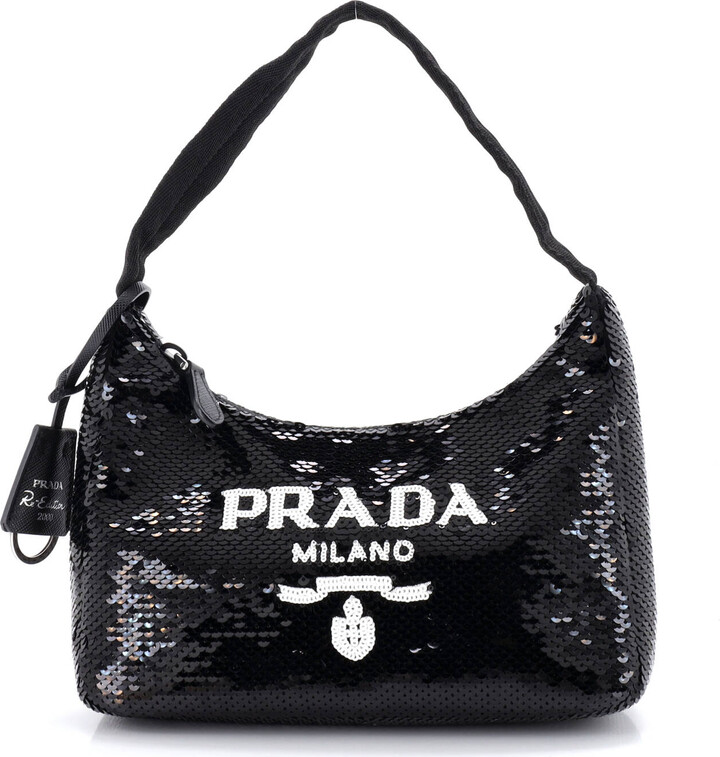 Prada Re-Edition 2000 Hobo Sequins Mini