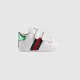 Thumbnail for your product : Gucci Baby Ace leather sneaker