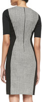Thumbnail for your product : Elie Tahari Axel Short-Sleeve Combo Sheath Dress