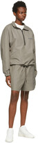 Thumbnail for your product : Essentials Taupe Half-Zip Track Jacket